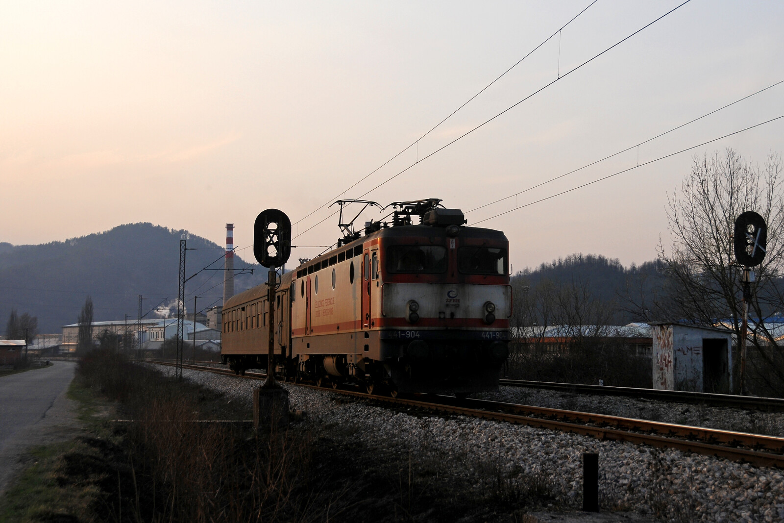 JŽ 441 904 of ŽFBH (Željeznice Federacije Bosne i Hercegovine) between Natron and Fojnica, Bosnia and Herzegovina