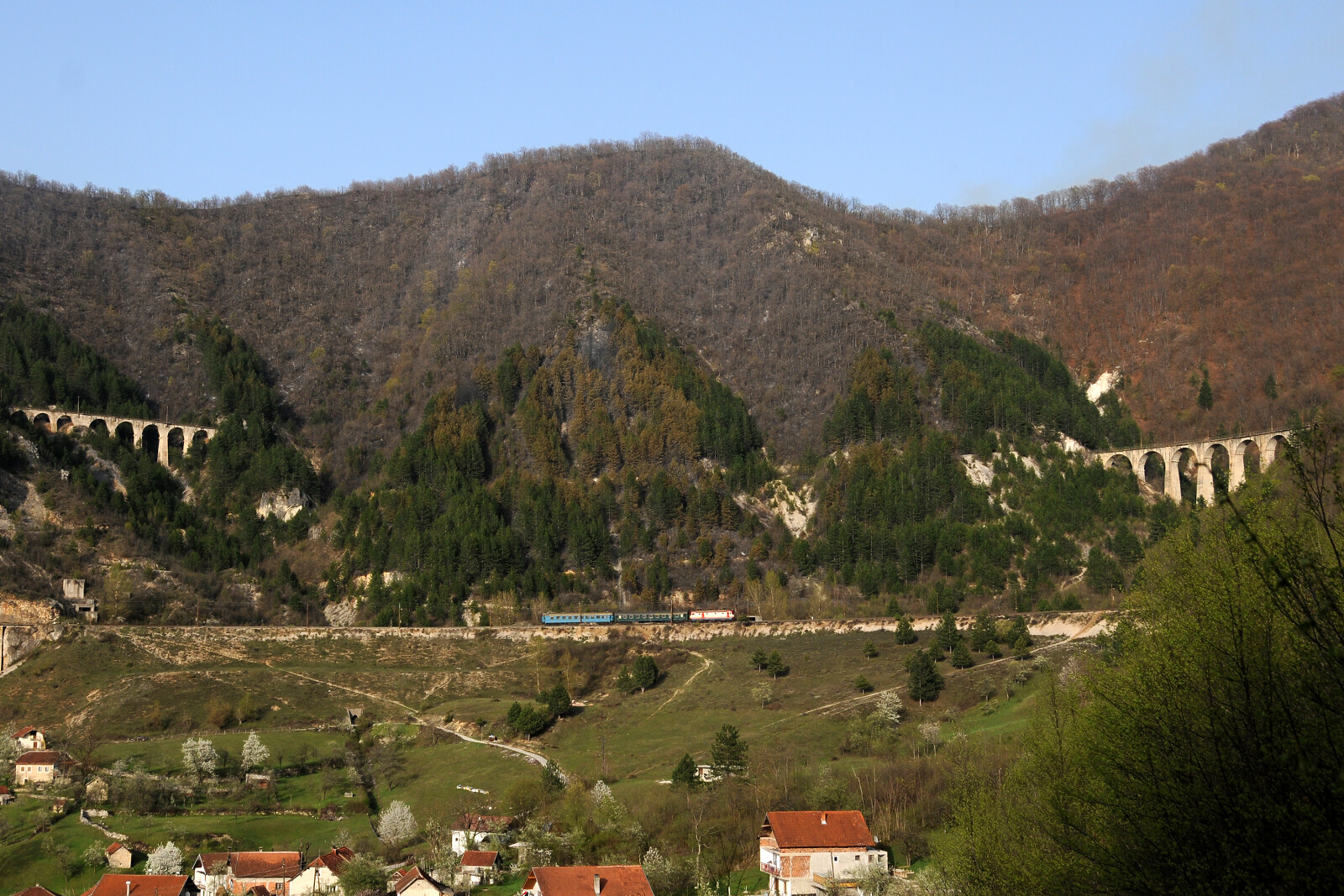 JŽ 441 of ŽFBH (Željeznice Federacije Bosne i Hercegovine) between Ovčari and Bradina, Bosnia and Herzegovina