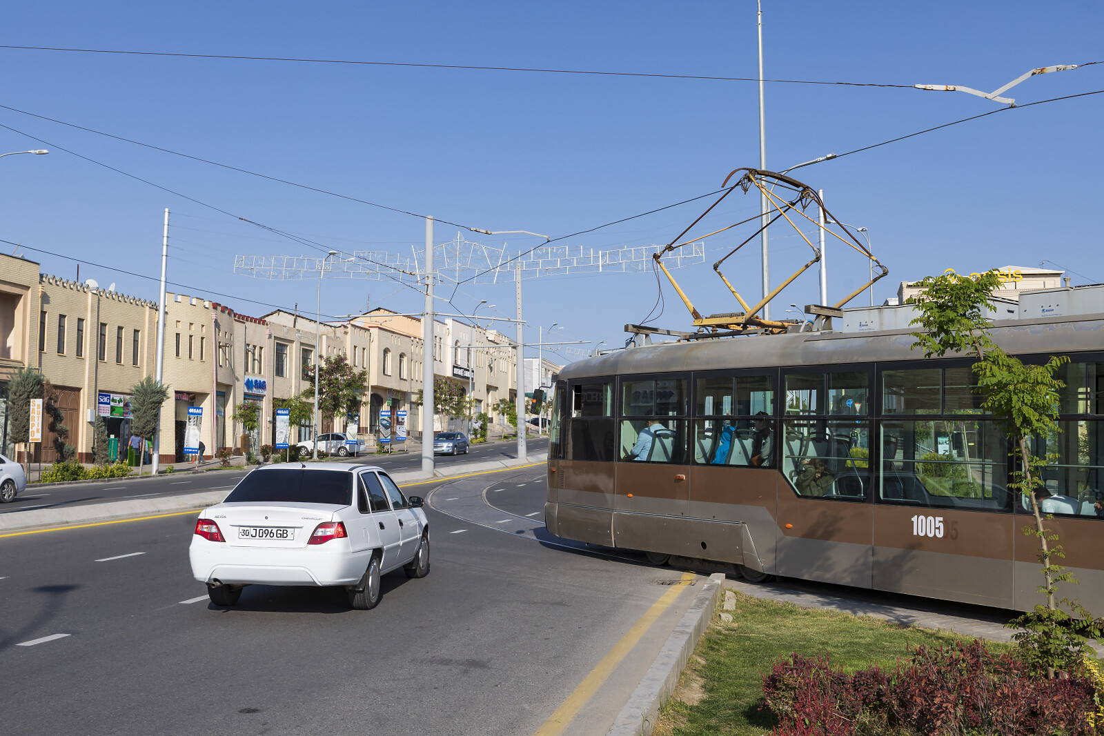 1005 of DK (Tramvay liniyalarini ekspluatatsiya qilish direksiyasi) at Samarkand (Siyob Bozori), Uzbekistan