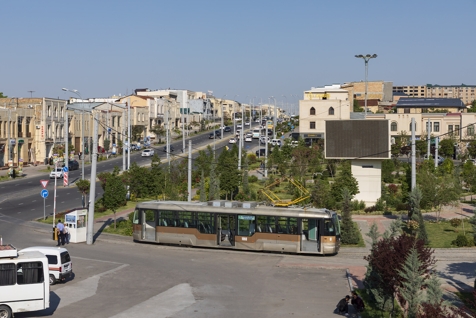 1008 of DK (Tramvay liniyalarini ekspluatatsiya qilish direksiyasi) at Samarkand (Siyob Bozori), Uzbekistan