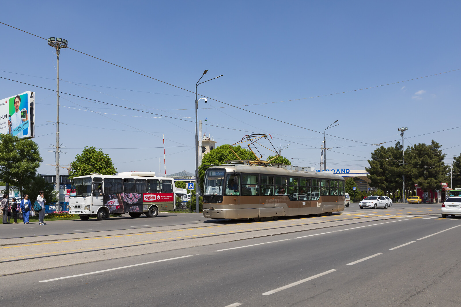 1006 of DK (Tramvay liniyalarini ekspluatatsiya qilish direksiyasi) at Samarkand (Temir Yo'L Vokzali), Uzbekistan