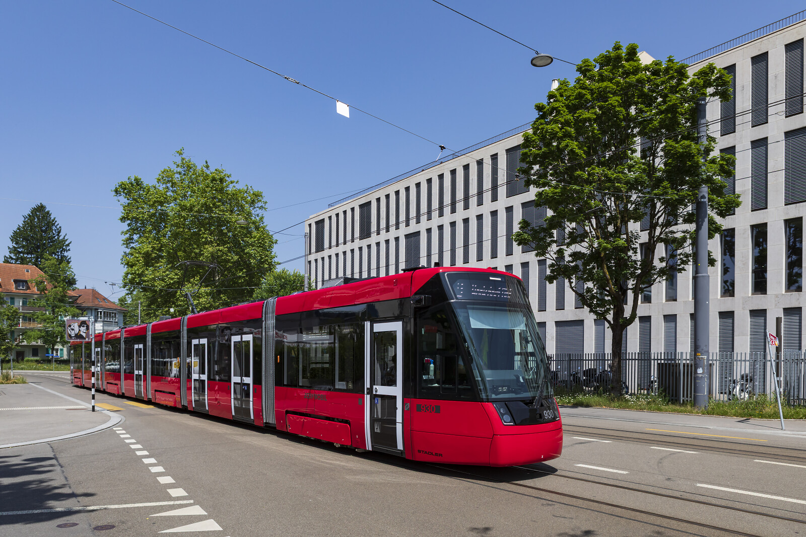 Be 6/8 930 of SVB (Städtische Verkehrsbetriebe Bern (Bernmobil)) at Bern (Guisanplatz Expo), Switzerland