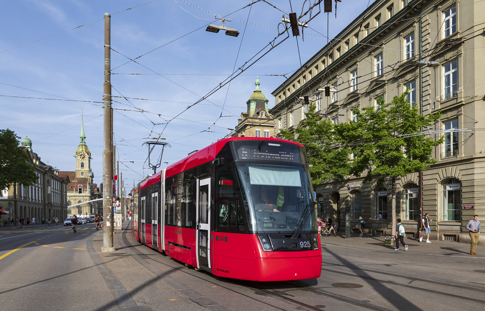 Be 6/8 925 of SVB (Städtische Verkehrsbetriebe Bern (Bernmobil)) at Bern (Hirschengraben), Switzerland